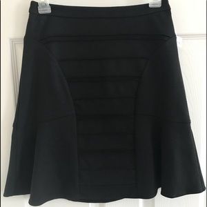 Elle Skirt Layer Detail Black Midi XS